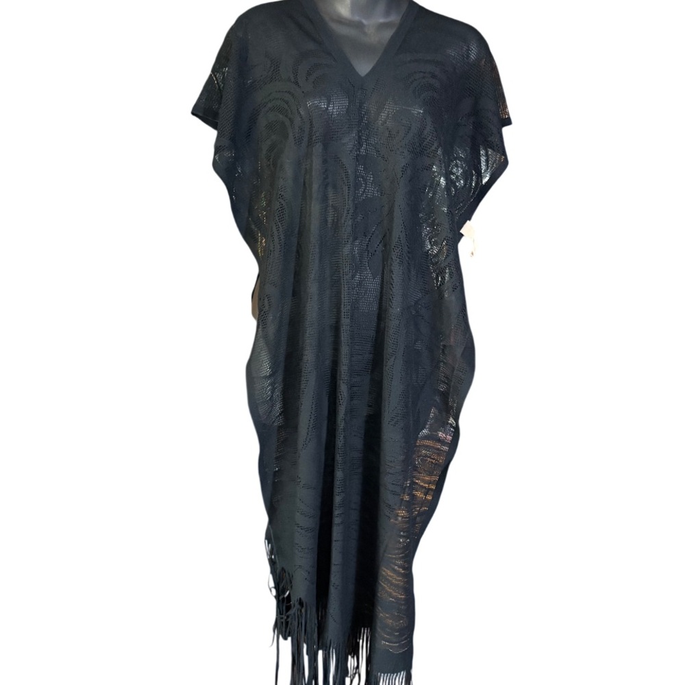 Robby Len Vintage Swim Cover Up tassels 1970’s sailboat palm tree